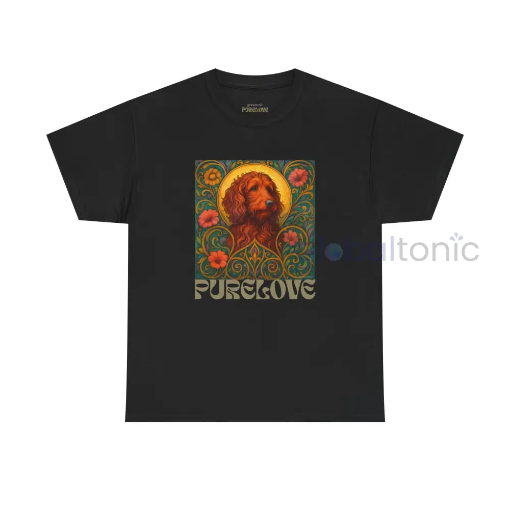 Red Goldendoodle (Groodle) Vintage Graphic T-Shirt – Unisex Cotton Tee for Dog Lovers Black / S T-Shirt
