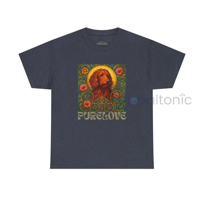 Red Goldendoodle (Groodle) Vintage Graphic T-Shirt – Unisex Cotton Tee for Dog Lovers Heather Navy / S T-Shirt