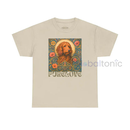Red Goldendoodle (Groodle) Vintage Graphic T-Shirt – Unisex Cotton Tee for Dog Lovers Sand / S T-Shirt