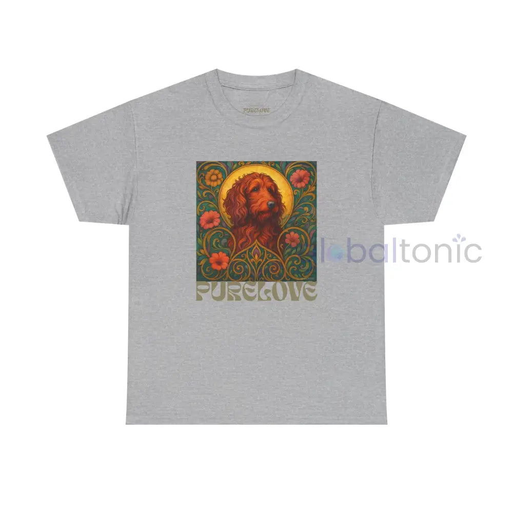 Red Goldendoodle (Groodle) Vintage Graphic T-Shirt – Unisex Cotton Tee for Dog Lovers Sport Grey / S T-Shirt