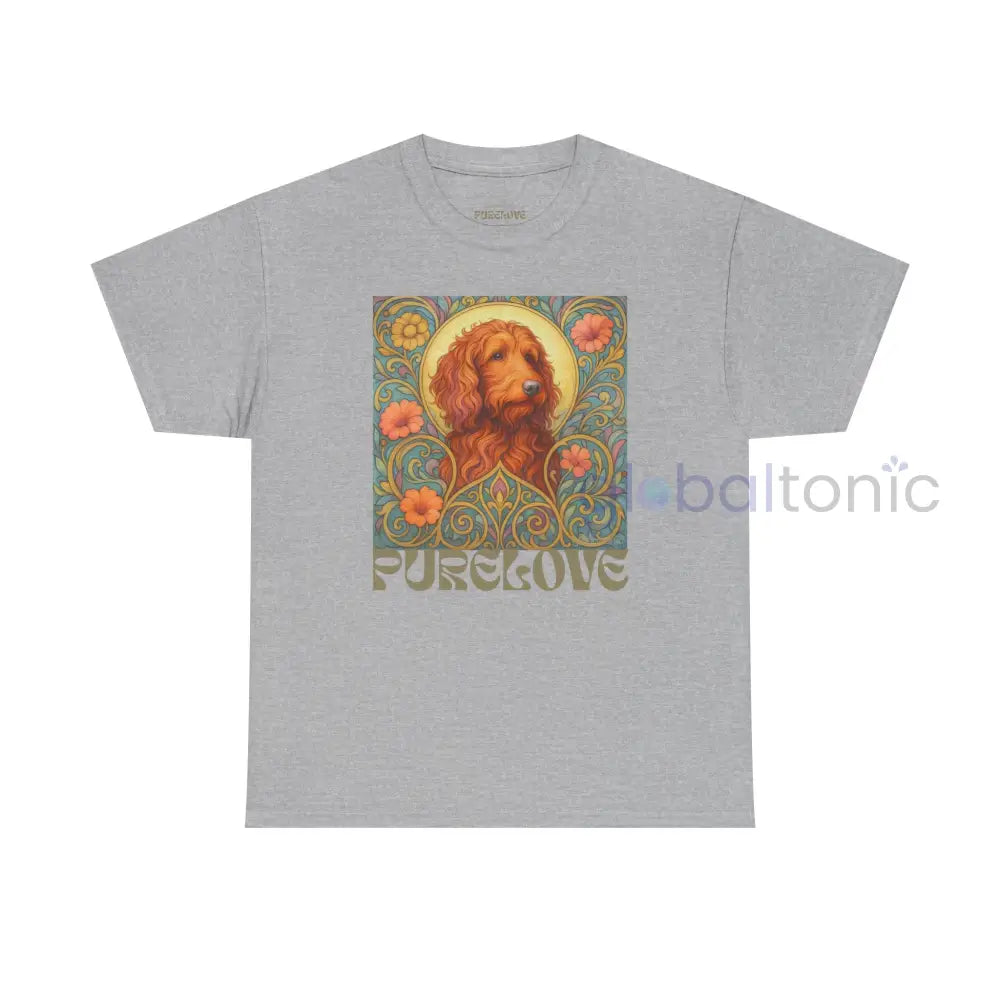 Red Goldendoodle (Groodle) Vintage Graphic T-Shirt – Unisex Cotton Tee for Dog Lovers Sport Grey / S T-Shirt