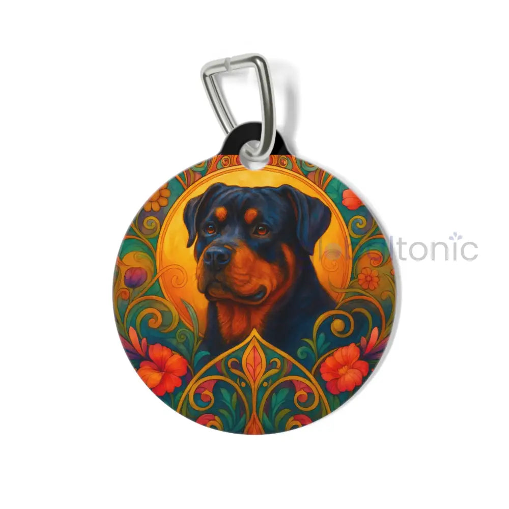 Rottweiler Dog Tag - Vintage Design Gift for Dog Lovers & Pet Owners 1’’ Pets