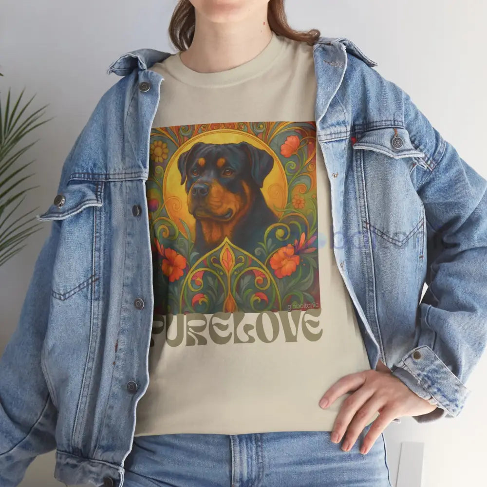 Rottweiler Vintage Graphic T-Shirt – Unisex Cotton Tee for Dog Lovers T-Shirt