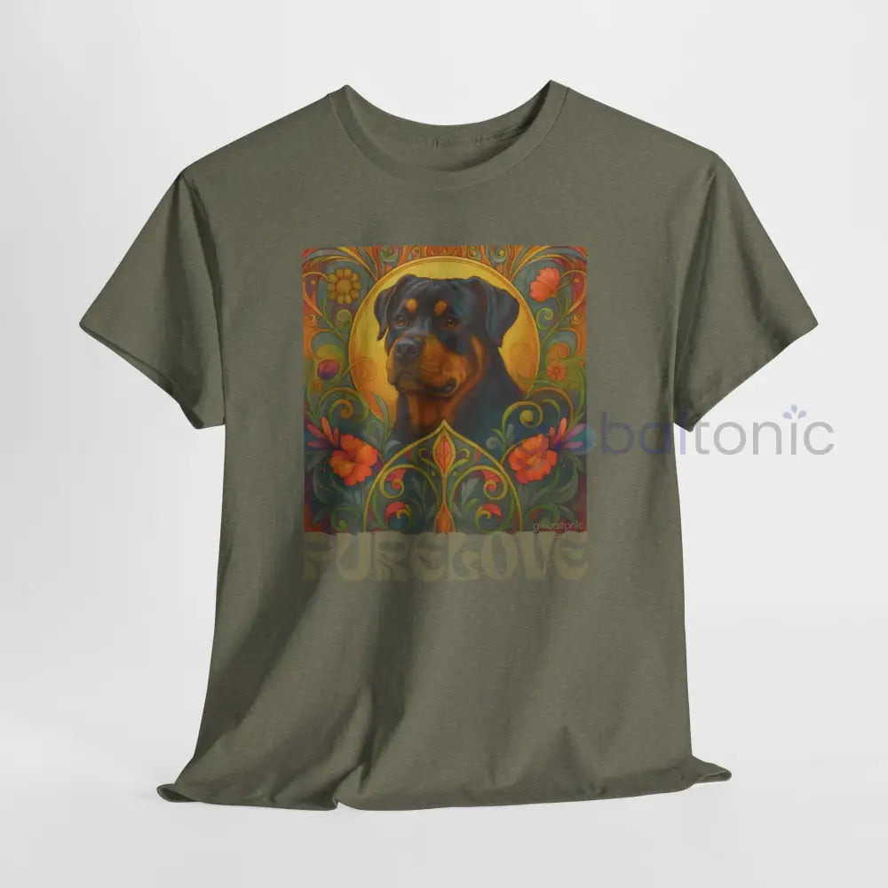 Rottweiler Vintage Graphic T-Shirt – Unisex Cotton Tee for Dog Lovers T-Shirt