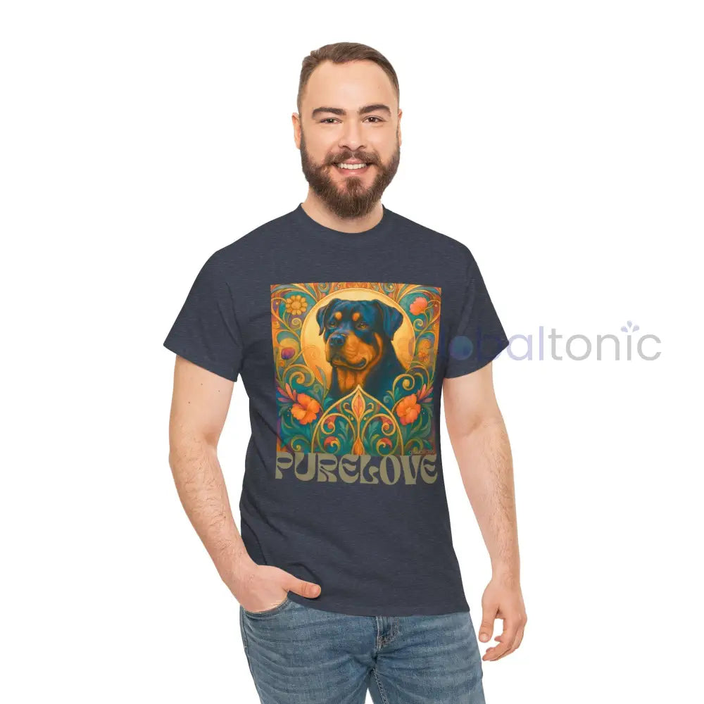 Rottweiler Vintage Graphic T-Shirt – Unisex Cotton Tee for Dog Lovers T-Shirt