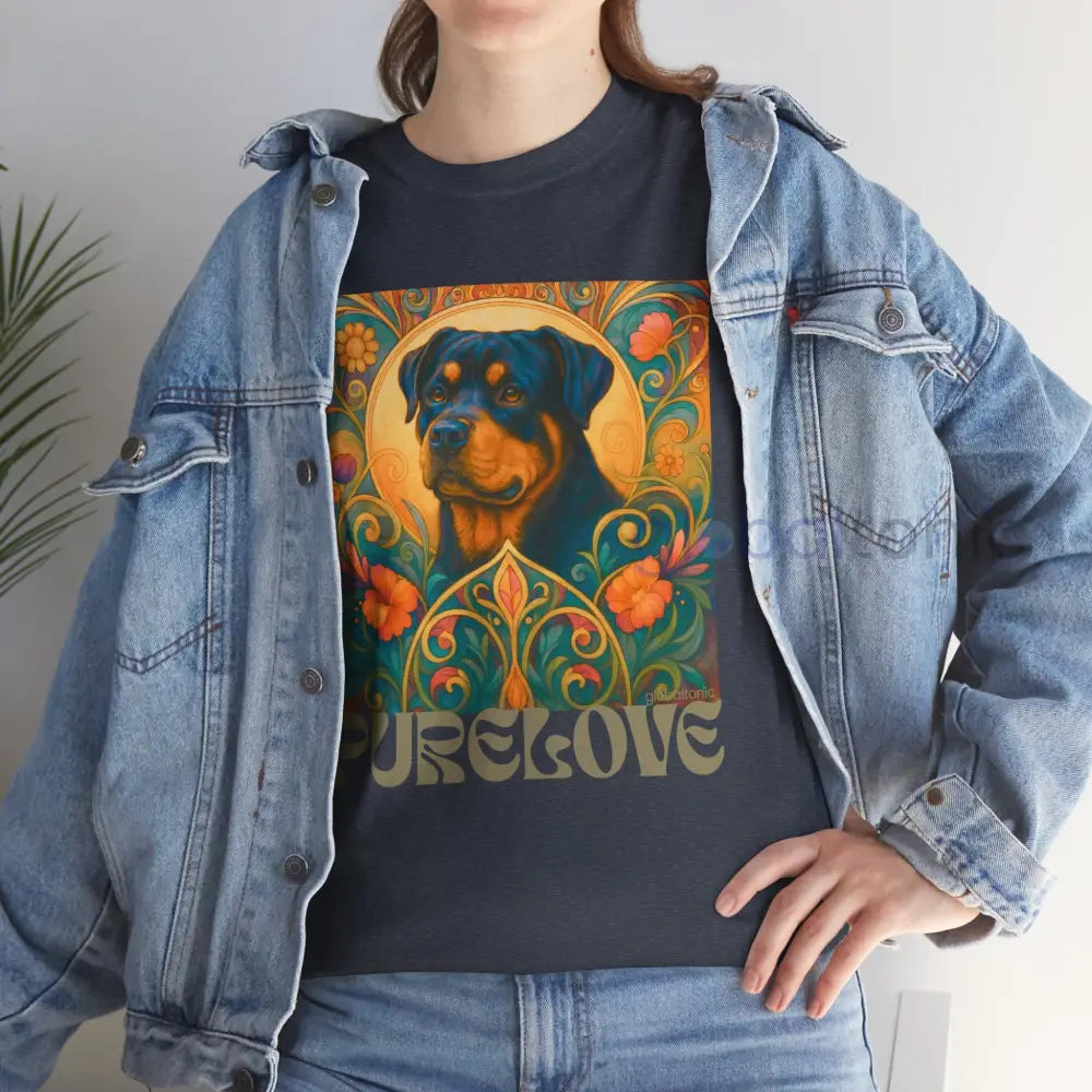 Rottweiler Vintage Graphic T-Shirt – Unisex Cotton Tee for Dog Lovers T-Shirt