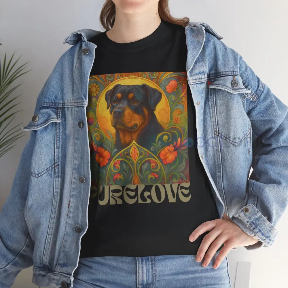 Rottweiler Vintage Graphic T-Shirt – Unisex Cotton Tee for Dog Lovers T-Shirt