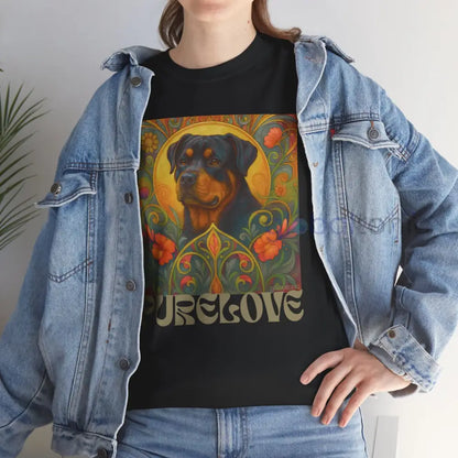 Rottweiler Vintage Graphic T-Shirt – Unisex Cotton Tee for Dog Lovers T-Shirt