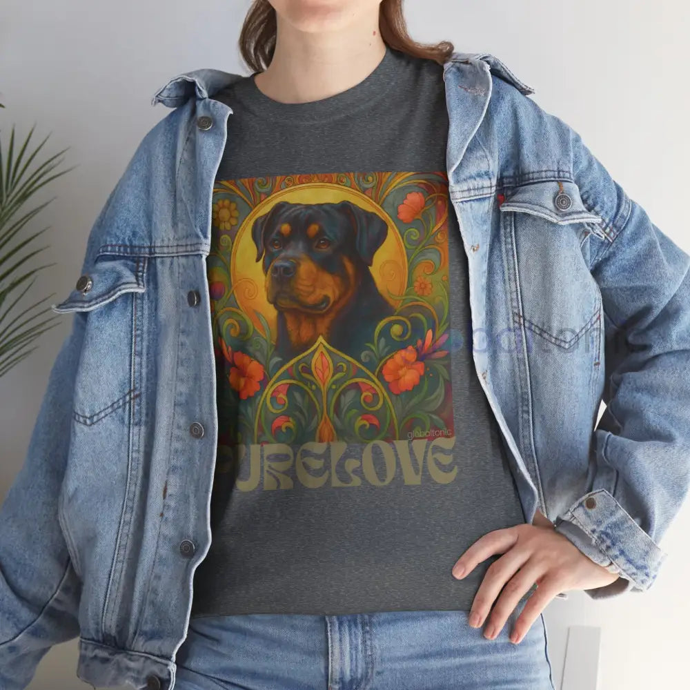 Rottweiler Vintage Graphic T-Shirt – Unisex Cotton Tee for Dog Lovers T-Shirt