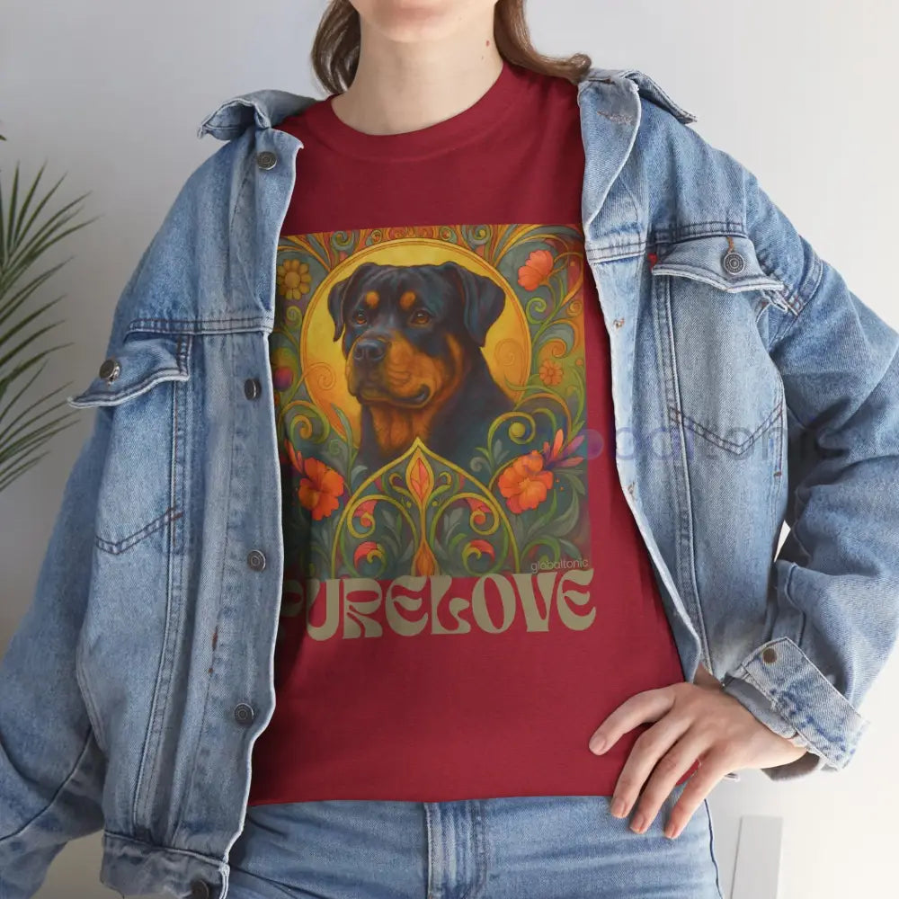 Rottweiler Vintage Graphic T-Shirt – Unisex Cotton Tee for Dog Lovers T-Shirt