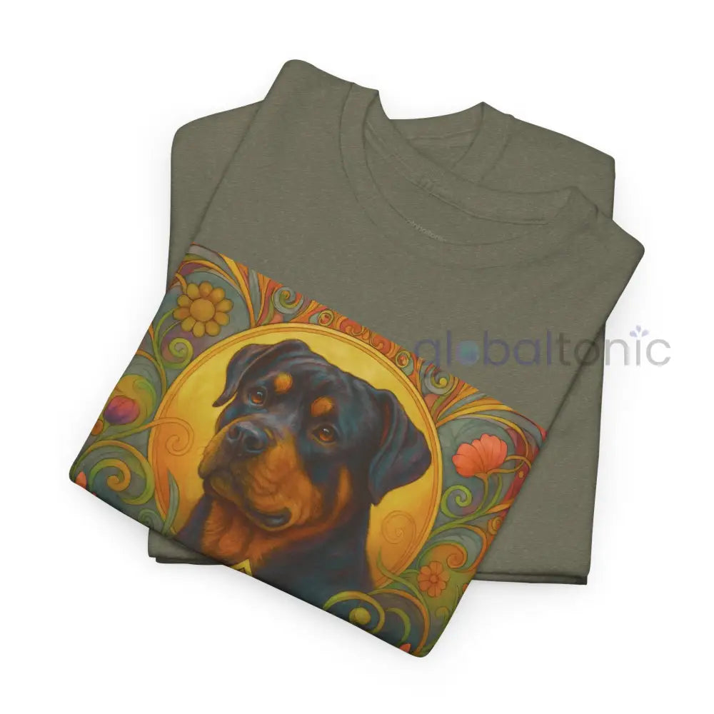 Rottweiler Vintage Graphic T-Shirt – Unisex Cotton Tee for Dog Lovers T-Shirt