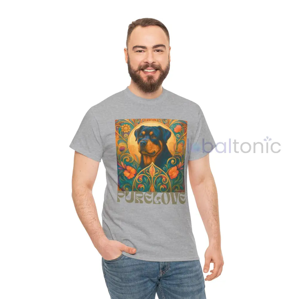 Rottweiler Vintage Graphic T-Shirt – Unisex Cotton Tee for Dog Lovers T-Shirt