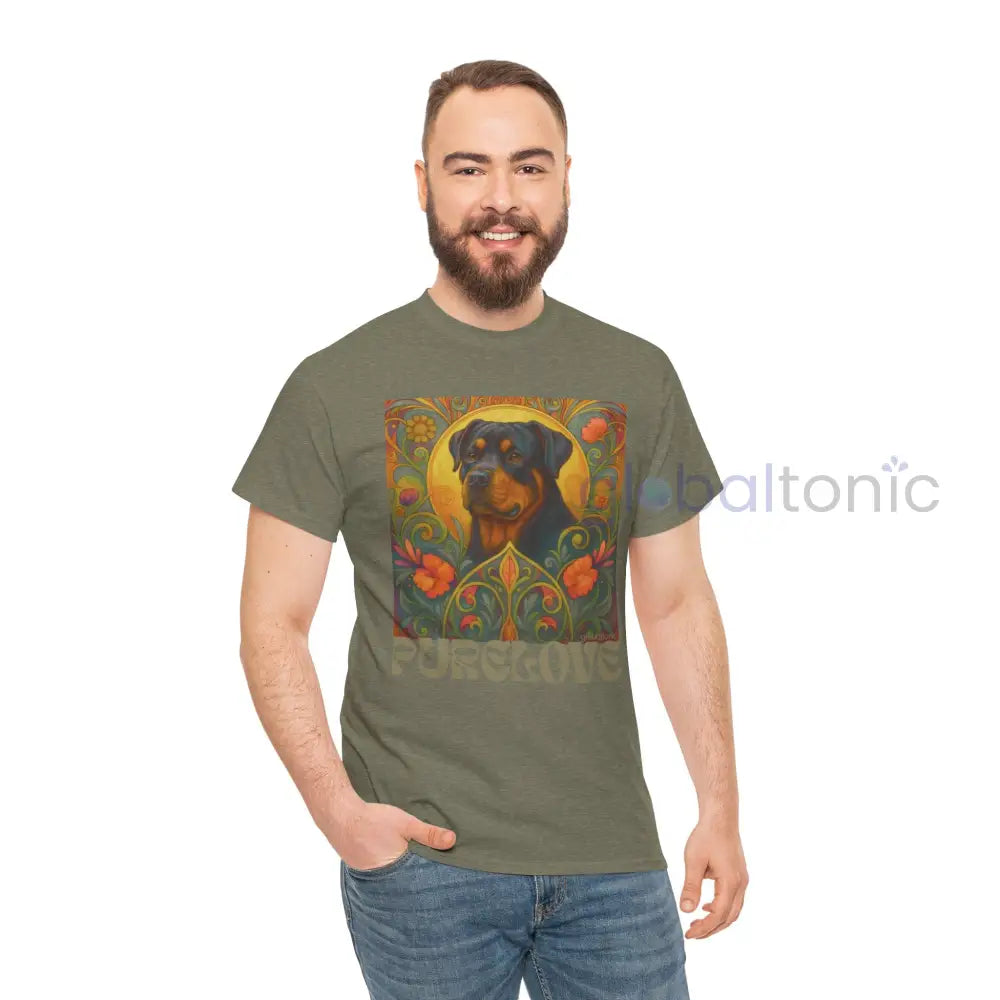 Rottweiler Vintage Graphic T-Shirt – Unisex Cotton Tee for Dog Lovers T-Shirt