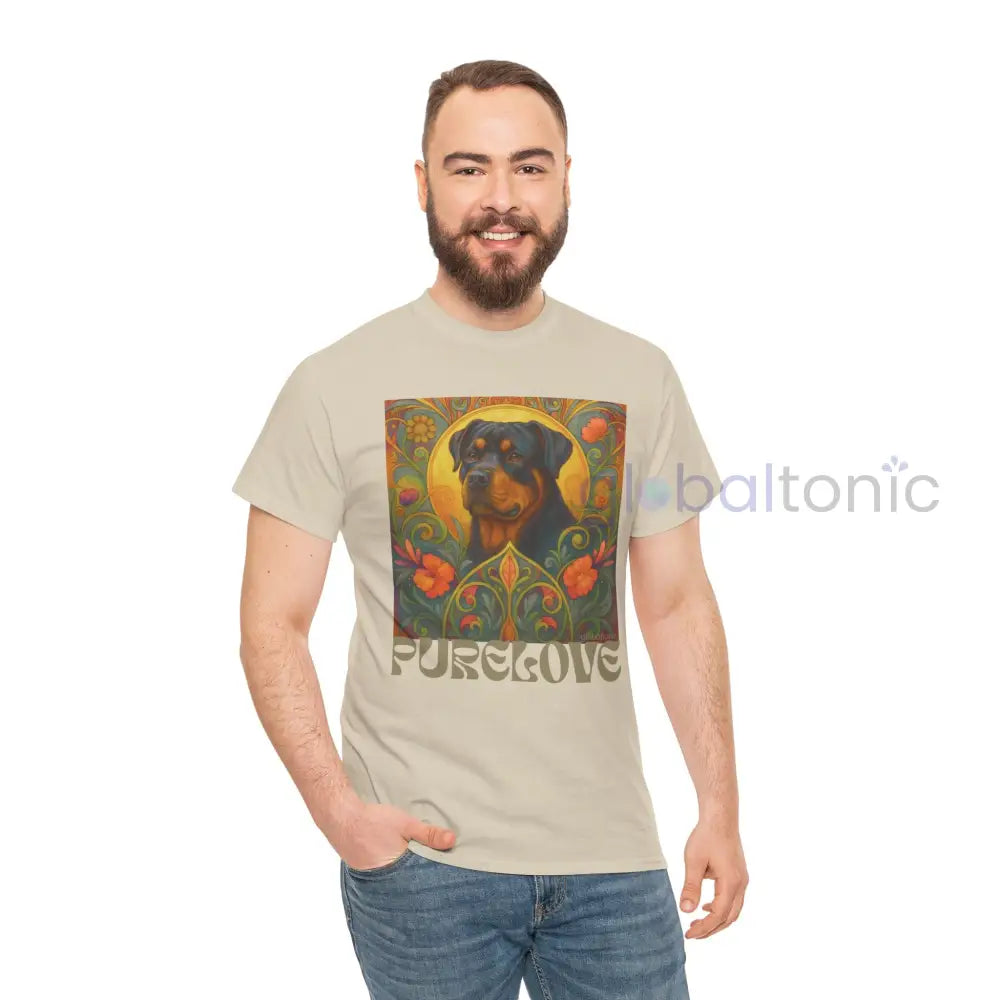 Rottweiler Vintage Graphic T-Shirt – Unisex Cotton Tee for Dog Lovers T-Shirt