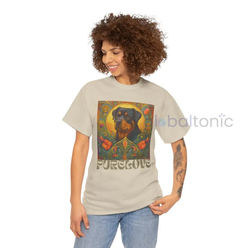 Rottweiler Vintage Graphic T-Shirt – Unisex Cotton Tee for Dog Lovers T-Shirt