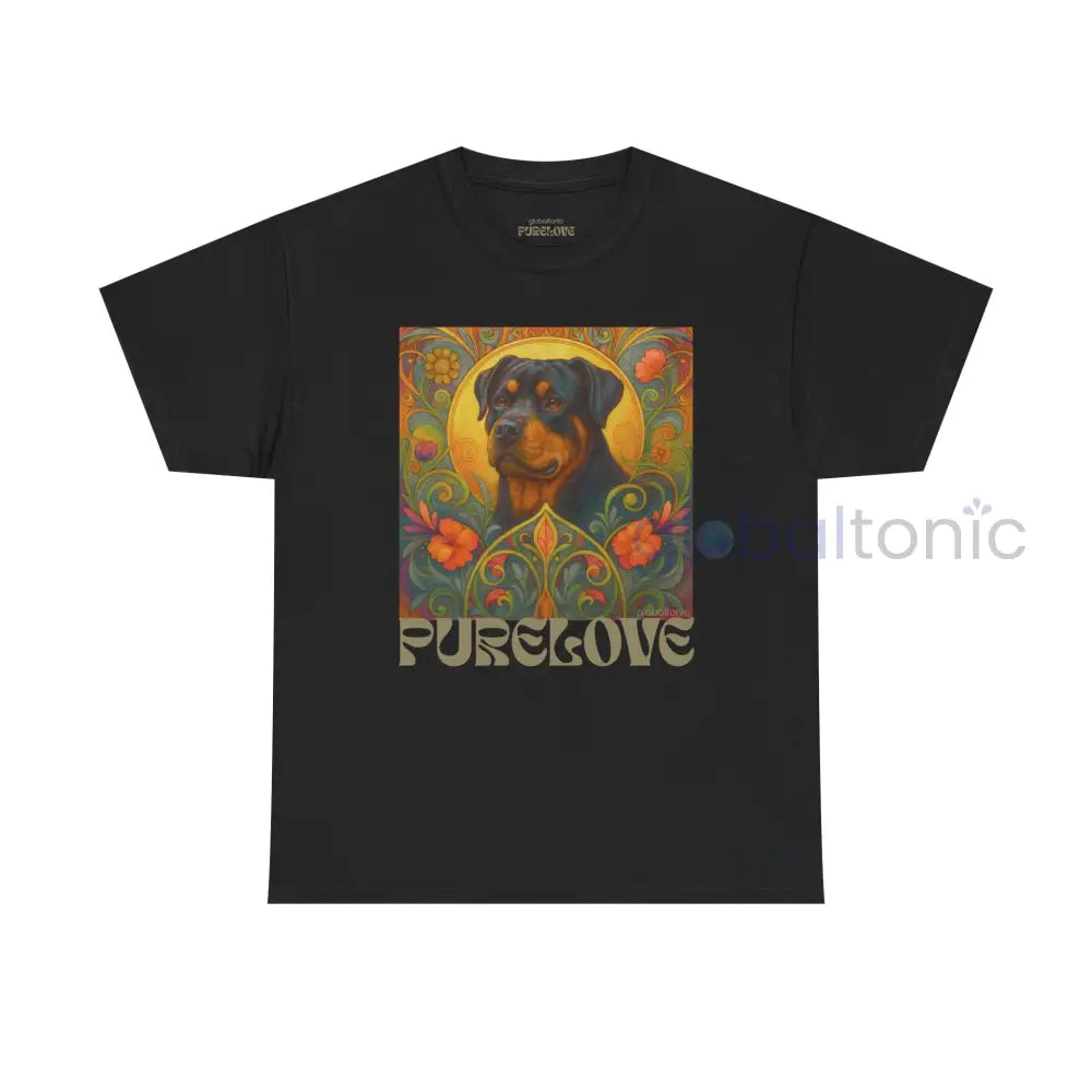 Rottweiler Vintage Graphic T-Shirt – Unisex Cotton Tee for Dog Lovers Black / S T-Shirt