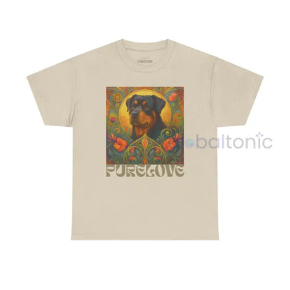 Rottweiler Vintage Graphic T-Shirt – Unisex Cotton Tee for Dog Lovers Sand / S T-Shirt
