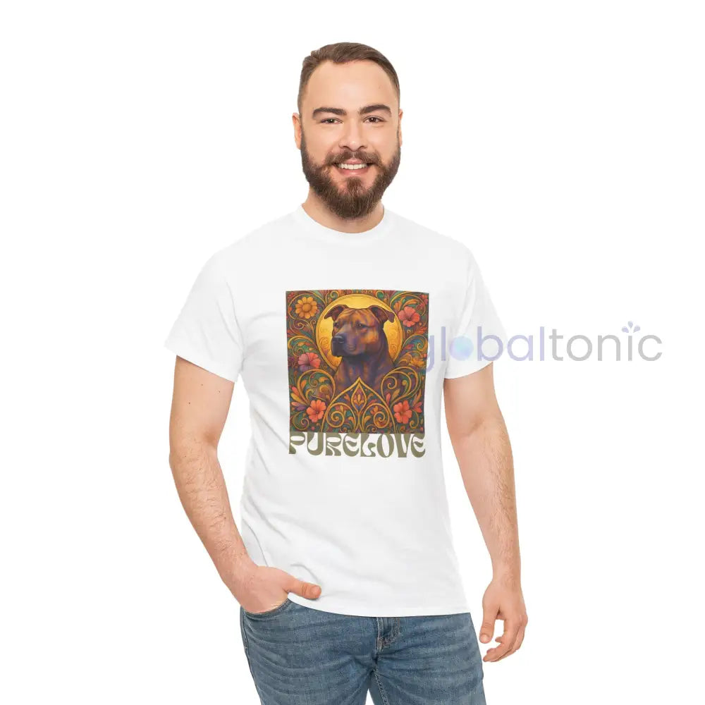 Staffy (Staffordshire) Brindle Bull Terrier Brindle Vintage Graphic T-Shirt – Unisex Cotton Tee for Dog Lovers T-Shirt