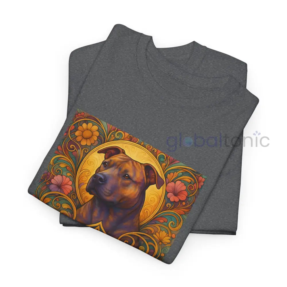 Staffy (Staffordshire) Brindle Bull Terrier Brindle Vintage Graphic T-Shirt – Unisex Cotton Tee for Dog Lovers T-Shirt