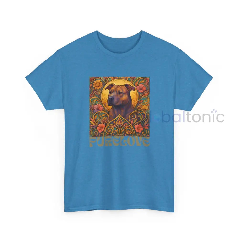 Staffy (Staffordshire) Brindle Bull Terrier Brindle Vintage Graphic T-Shirt – Unisex Cotton Tee for Dog Lovers T-Shirt