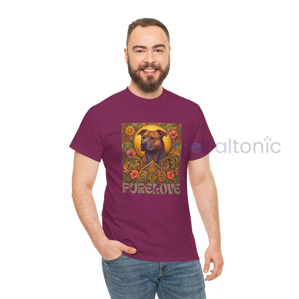 Staffy (Staffordshire) Brindle Bull Terrier Brindle Vintage Graphic T-Shirt – Unisex Cotton Tee for Dog Lovers T-Shirt
