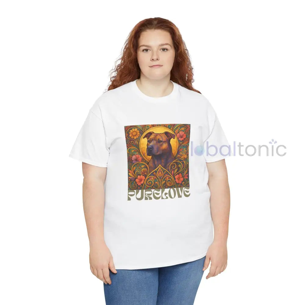 Staffy (Staffordshire) Brindle Bull Terrier Brindle Vintage Graphic T-Shirt – Unisex Cotton Tee for Dog Lovers T-Shirt
