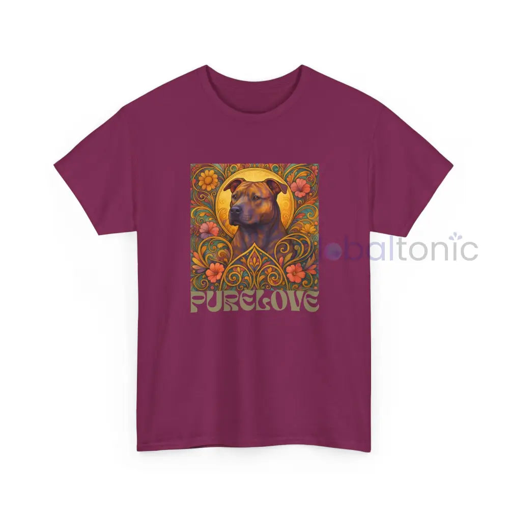 Staffy (Staffordshire) Brindle Bull Terrier Brindle Vintage Graphic T-Shirt – Unisex Cotton Tee for Dog Lovers T-Shirt