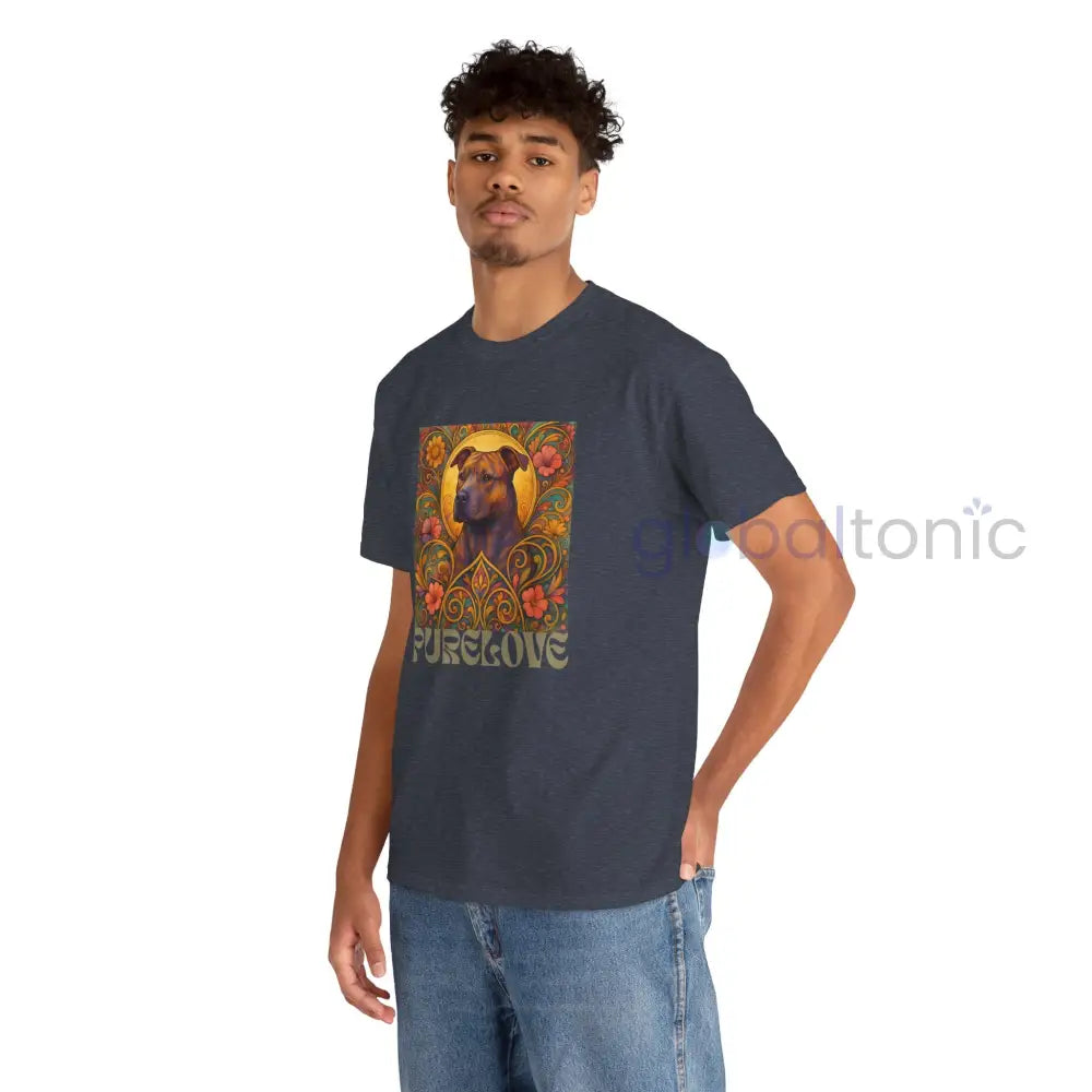 Staffy (Staffordshire) Brindle Bull Terrier Brindle Vintage Graphic T-Shirt – Unisex Cotton Tee for Dog Lovers T-Shirt