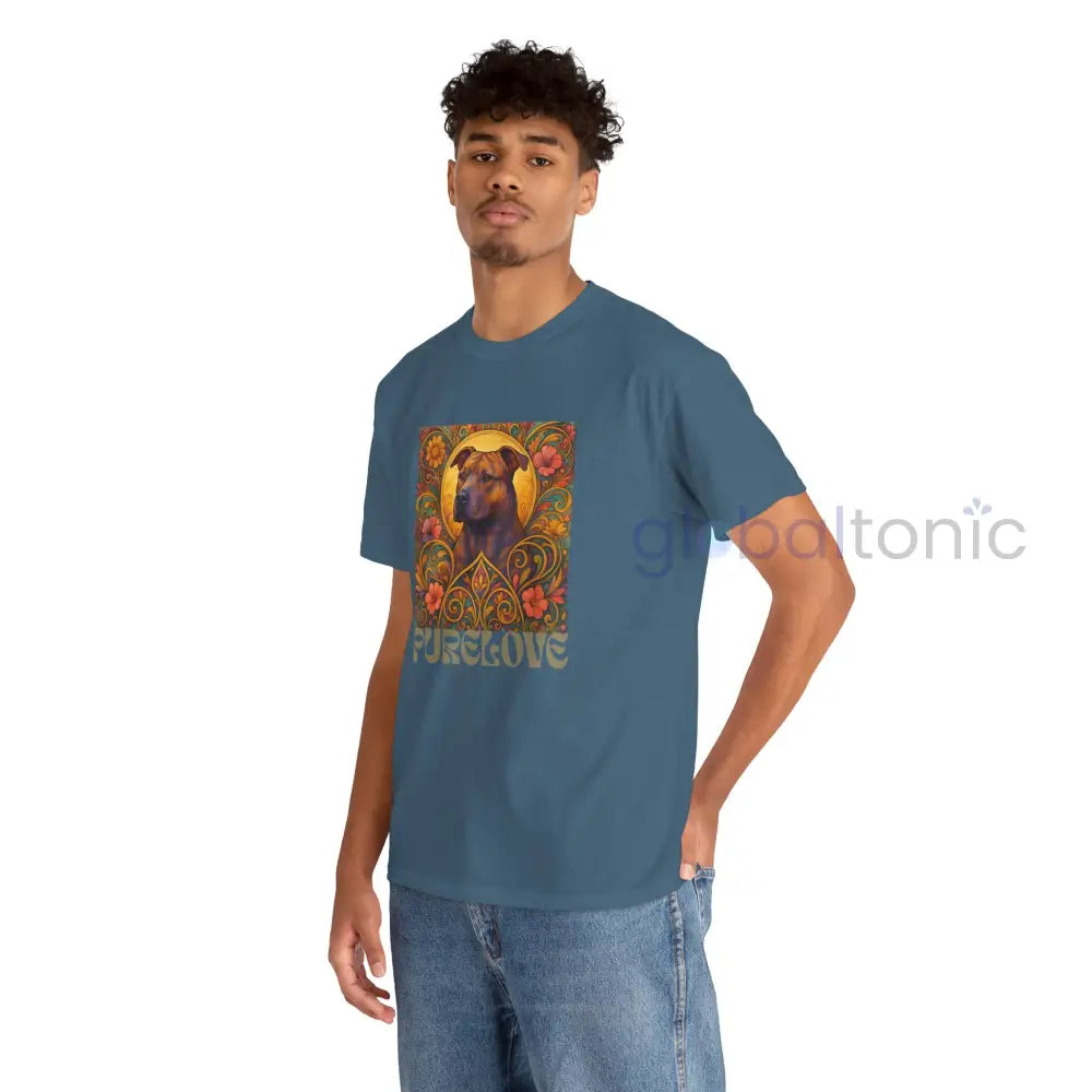 Staffy (Staffordshire) Brindle Bull Terrier Brindle Vintage Graphic T-Shirt – Unisex Cotton Tee for Dog Lovers T-Shirt