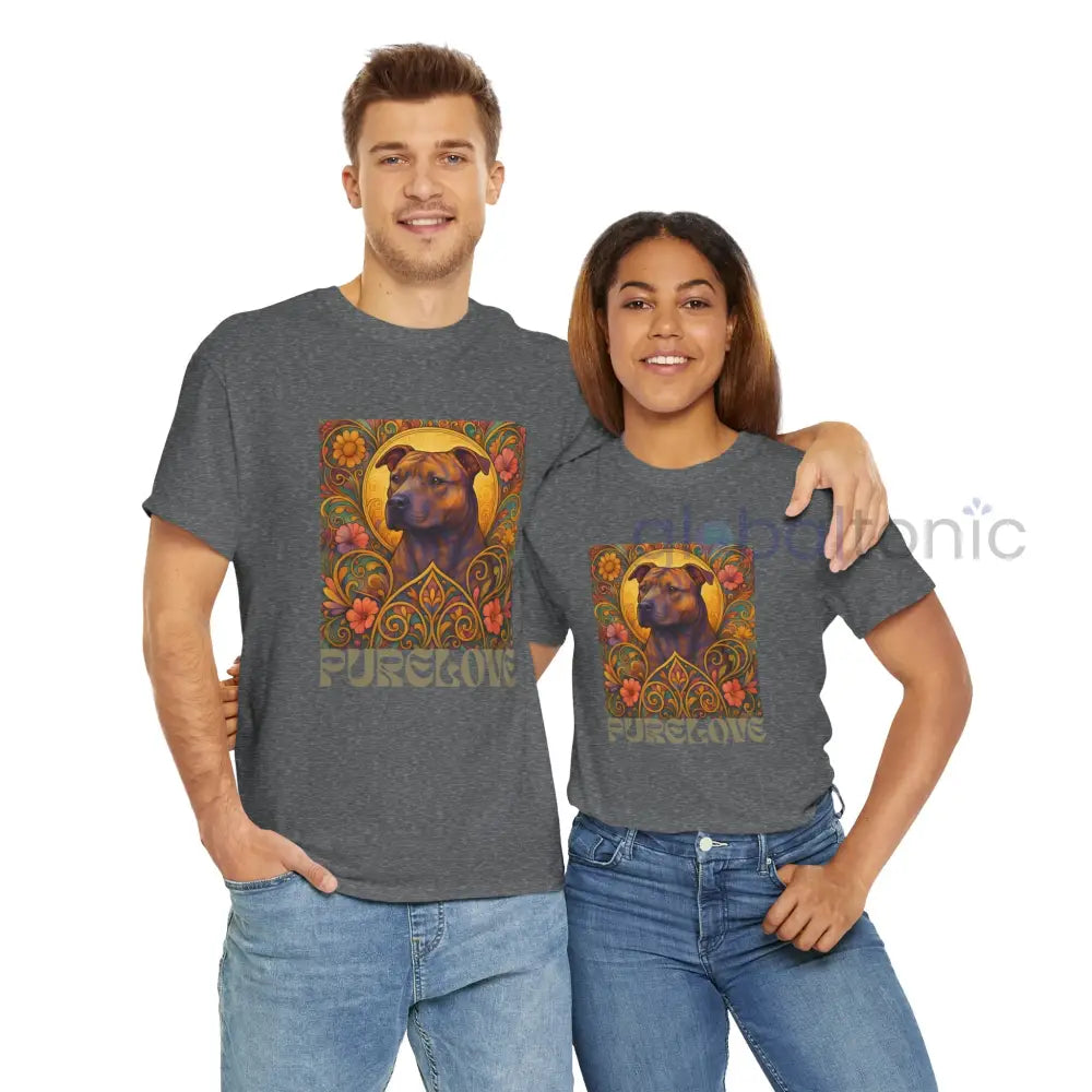 Staffy (Staffordshire) Brindle Bull Terrier Brindle Vintage Graphic T-Shirt – Unisex Cotton Tee for Dog Lovers T-Shirt