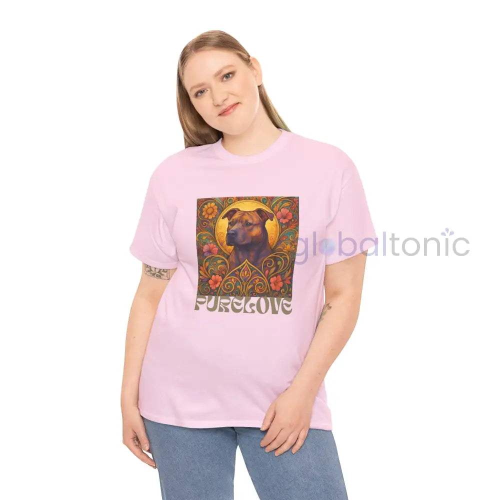 Staffy (Staffordshire) Brindle Bull Terrier Brindle Vintage Graphic T-Shirt – Unisex Cotton Tee for Dog Lovers T-Shirt