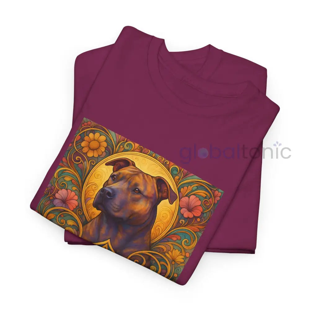 Staffy (Staffordshire) Brindle Bull Terrier Brindle Vintage Graphic T-Shirt – Unisex Cotton Tee for Dog Lovers T-Shirt