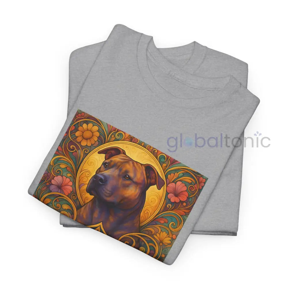 Staffy (Staffordshire) Brindle Bull Terrier Brindle Vintage Graphic T-Shirt – Unisex Cotton Tee for Dog Lovers T-Shirt