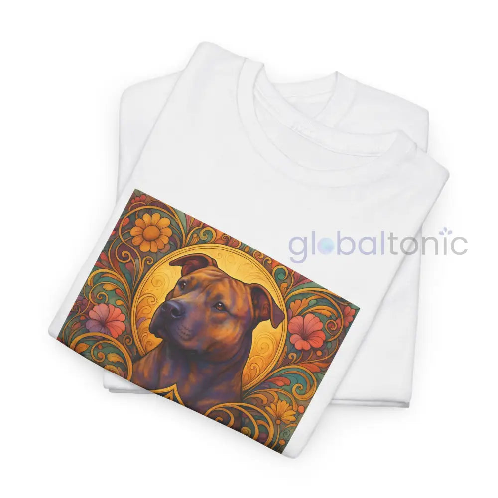 Staffy (Staffordshire) Brindle Bull Terrier Brindle Vintage Graphic T-Shirt – Unisex Cotton Tee for Dog Lovers T-Shirt