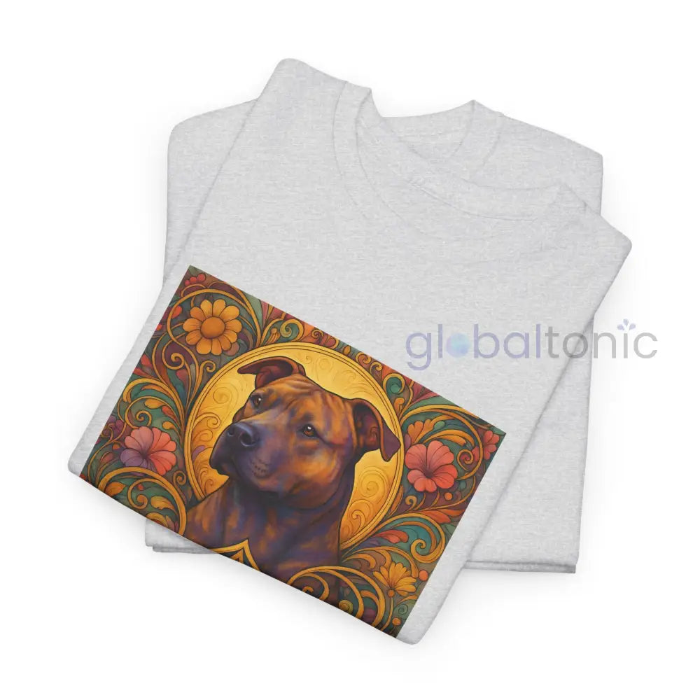 Staffy (Staffordshire) Brindle Bull Terrier Brindle Vintage Graphic T-Shirt – Unisex Cotton Tee for Dog Lovers T-Shirt