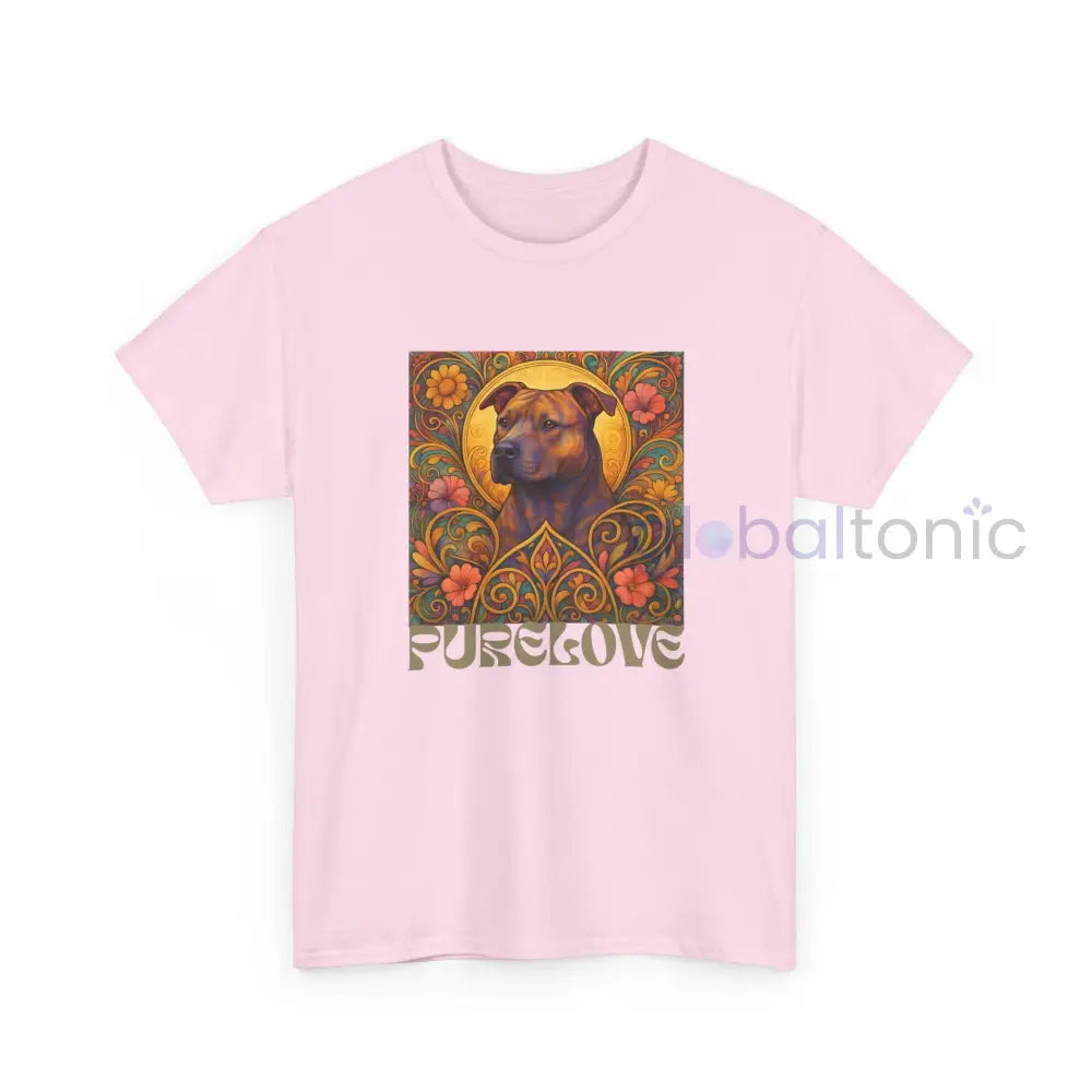 Staffy (Staffordshire) Brindle Bull Terrier Brindle Vintage Graphic T-Shirt – Unisex Cotton Tee for Dog Lovers T-Shirt