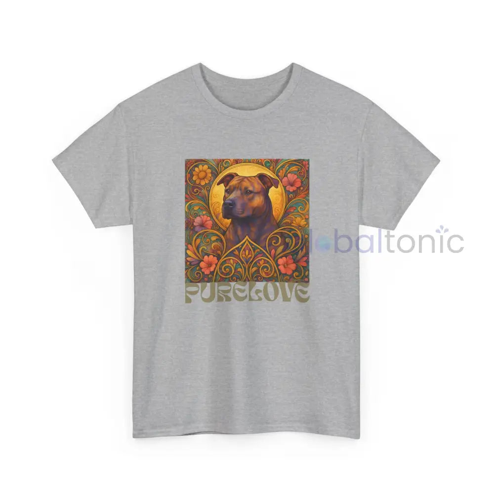 Staffy (Staffordshire) Brindle Bull Terrier Brindle Vintage Graphic T-Shirt – Unisex Cotton Tee for Dog Lovers T-Shirt
