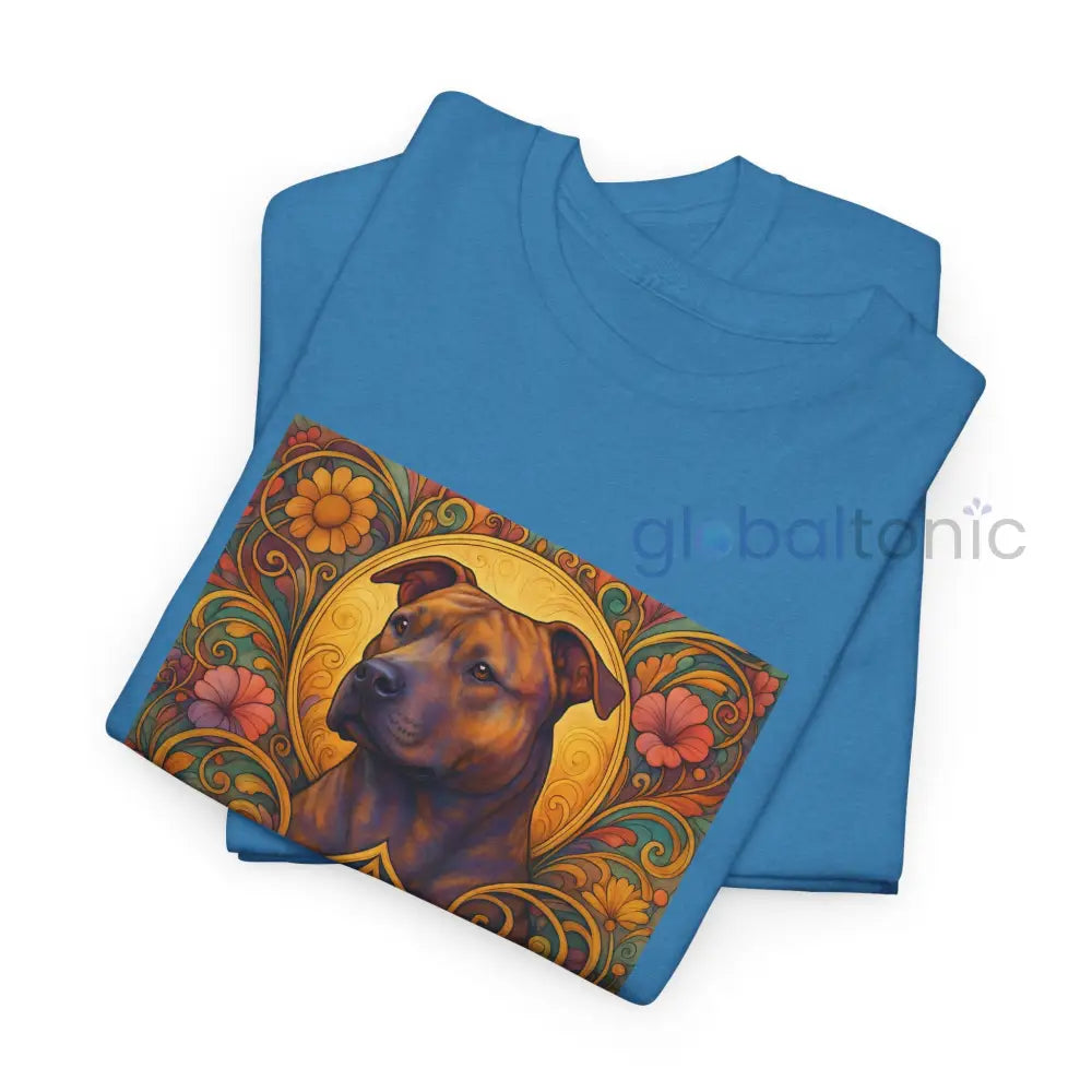 Staffy (Staffordshire) Brindle Bull Terrier Brindle Vintage Graphic T-Shirt – Unisex Cotton Tee for Dog Lovers T-Shirt