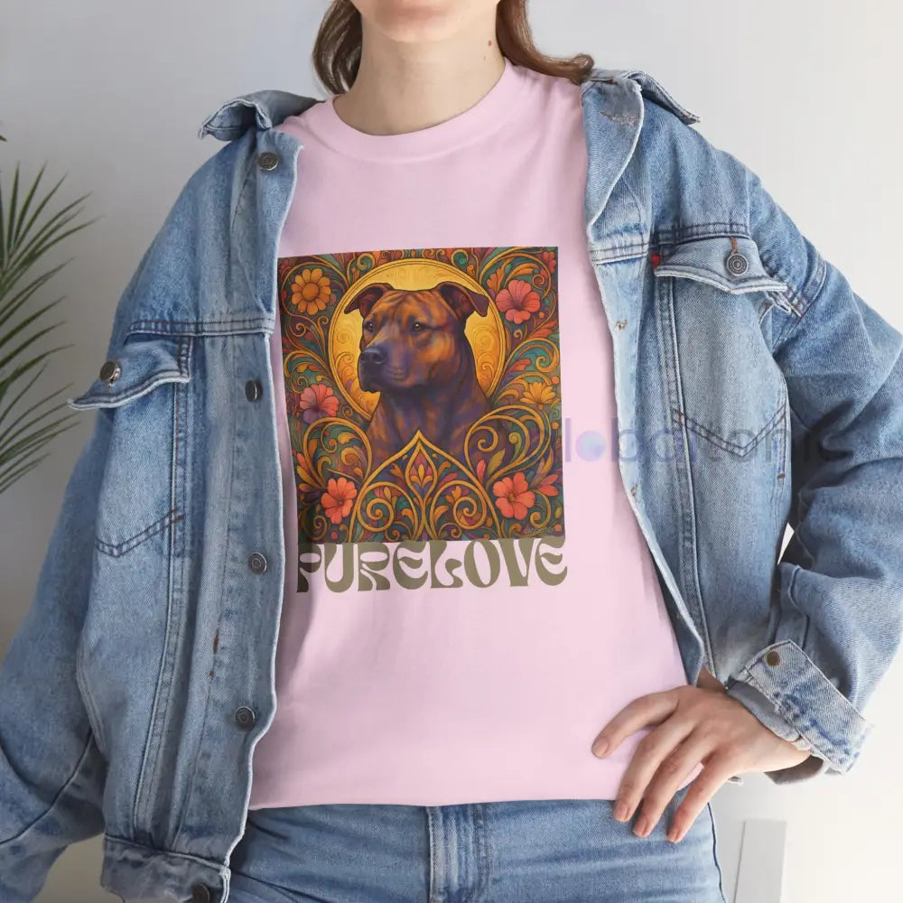 Staffy (Staffordshire) Brindle Bull Terrier Brindle Vintage Graphic T-Shirt – Unisex Cotton Tee for Dog Lovers T-Shirt