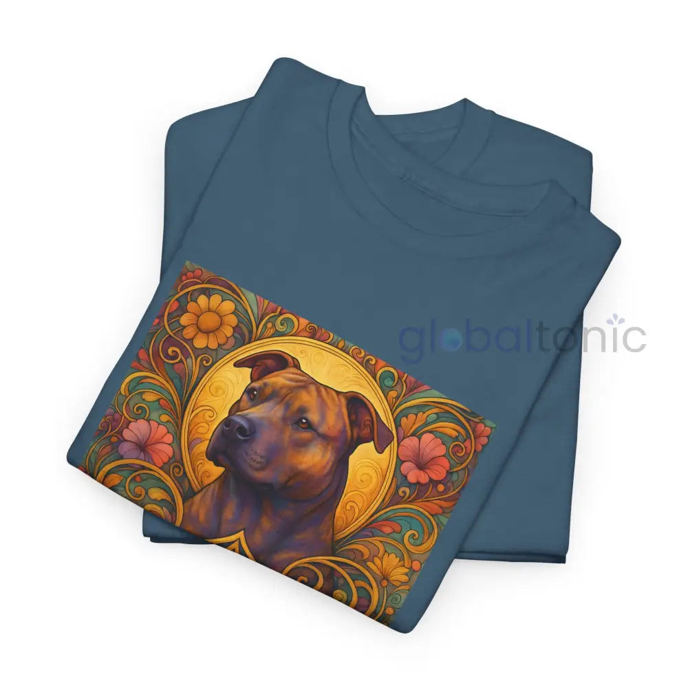 Staffy (Staffordshire) Brindle Bull Terrier Brindle Vintage Graphic T-Shirt – Unisex Cotton Tee for Dog Lovers T-Shirt