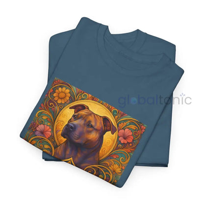 Staffy (Staffordshire) Brindle Bull Terrier Brindle Vintage Graphic T-Shirt – Unisex Cotton Tee for Dog Lovers T-Shirt