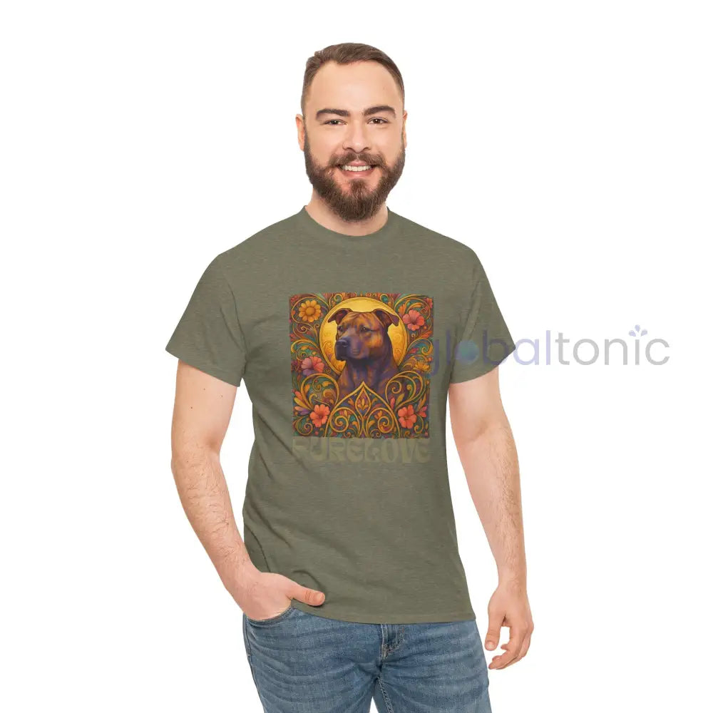Staffy (Staffordshire) Brindle Bull Terrier Brindle Vintage Graphic T-Shirt – Unisex Cotton Tee for Dog Lovers T-Shirt
