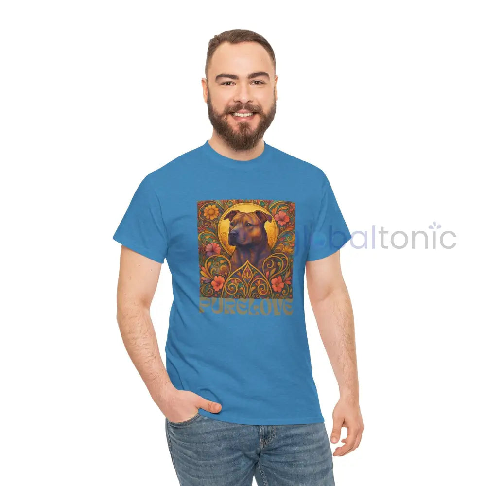 Staffy (Staffordshire) Brindle Bull Terrier Brindle Vintage Graphic T-Shirt – Unisex Cotton Tee for Dog Lovers T-Shirt