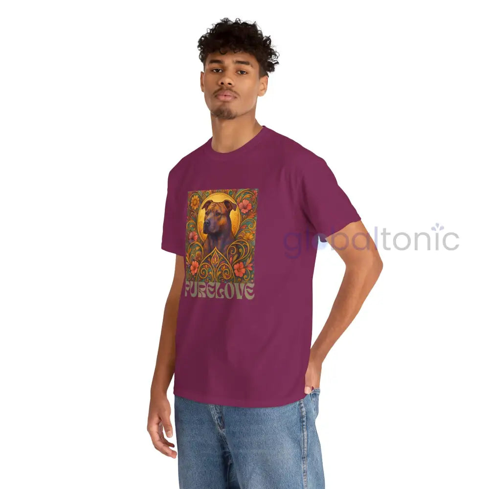 Staffy (Staffordshire) Brindle Bull Terrier Brindle Vintage Graphic T-Shirt – Unisex Cotton Tee for Dog Lovers T-Shirt