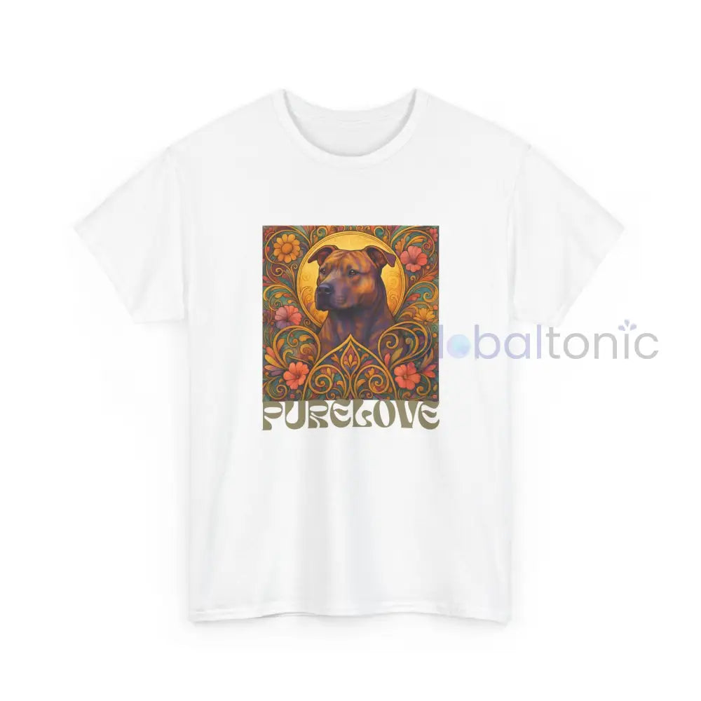 Staffy (Staffordshire) Brindle Bull Terrier Brindle Vintage Graphic T-Shirt – Unisex Cotton Tee for Dog Lovers T-Shirt