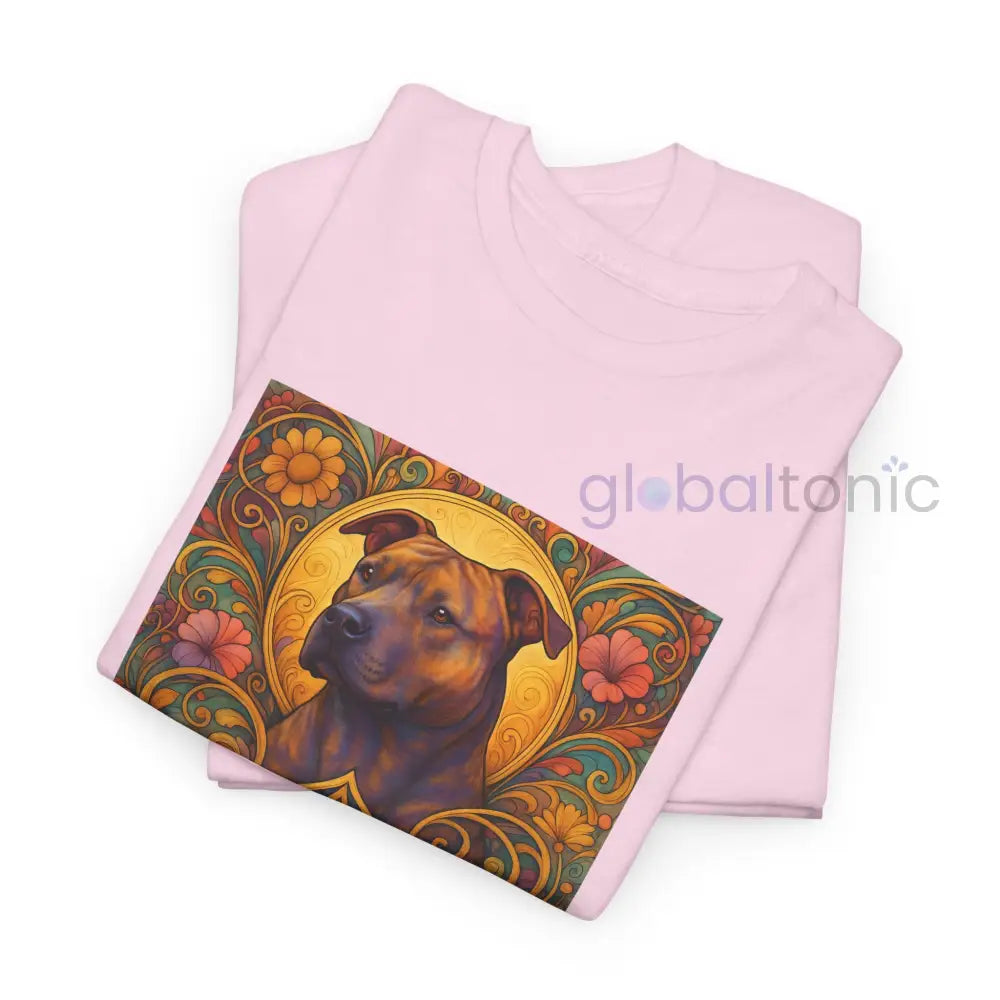 Staffy (Staffordshire) Brindle Bull Terrier Brindle Vintage Graphic T-Shirt – Unisex Cotton Tee for Dog Lovers T-Shirt