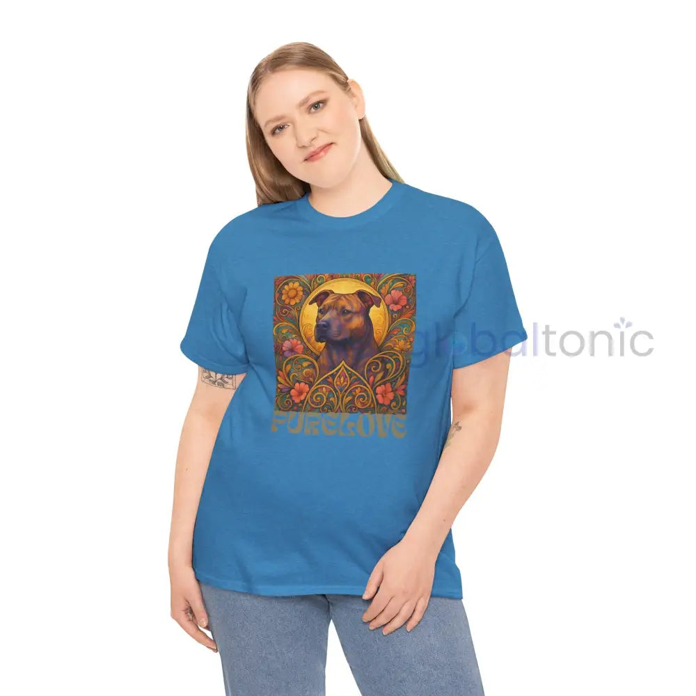 Staffy (Staffordshire) Brindle Bull Terrier Brindle Vintage Graphic T-Shirt – Unisex Cotton Tee for Dog Lovers T-Shirt