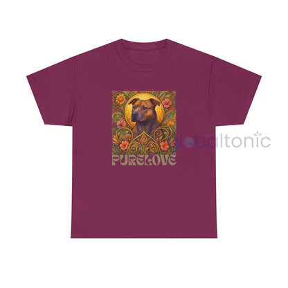 Staffy (Staffordshire) Brindle Bull Terrier Brindle Vintage Graphic T-Shirt – Unisex Cotton Tee for Dog Lovers Berry