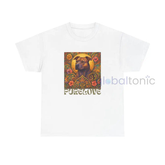 Staffy (Staffordshire) Brindle Bull Terrier Brindle Vintage Graphic T-Shirt – Unisex Cotton Tee for Dog Lovers White