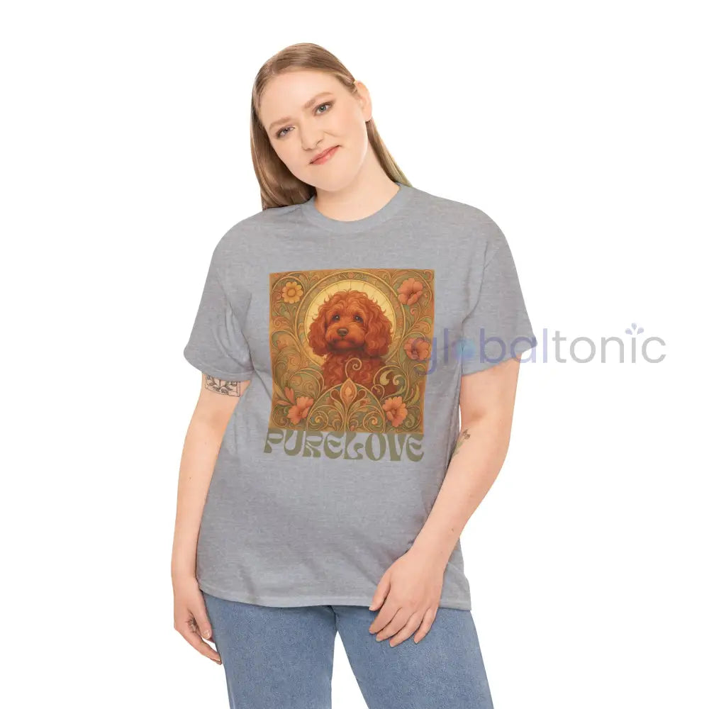 Strawberry Cavapoo (Cavoodle) Vintage Graphic T-shirt -Unisex Cotton Tee for Dog Lovers T-Shirt